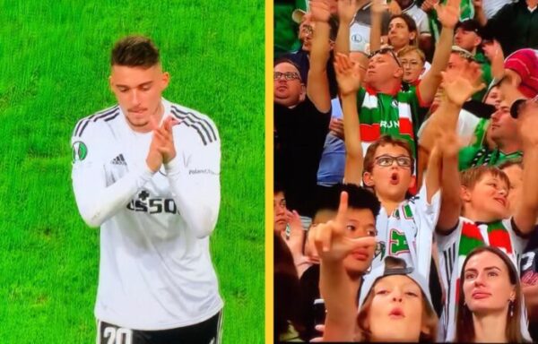 Momenti interesant në Poloni, gjithë shikuesit thërrasin emrin e sulmuesit “kuqezi”: Ernest Muçi!