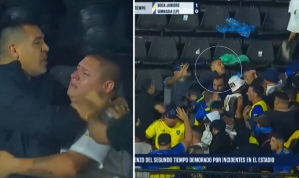 Gjest heroik nga Riquelme, futet në mes të tifozëve dhe ndalë një përleshje masive