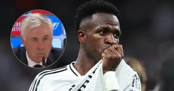 Ancelotti: Vinicius ka dhimbje, do e vlerësojmë në orët në vijim