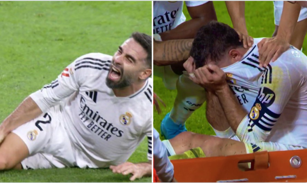 VIDEO/ Dëmtimi horror i Dani Karvahalit, lojtari i Realit shpërthen në ulërima dhe lë fushën me lot në sy