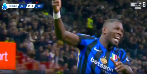 Thuram kompleton hetrikun, Inter vulos fitoren ndaj Torinos