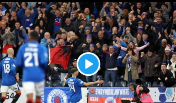 Tifozët e Rangers shkojnë në stadium me flamurin shqiptar, Nedim Bajrami i marros pas vetes