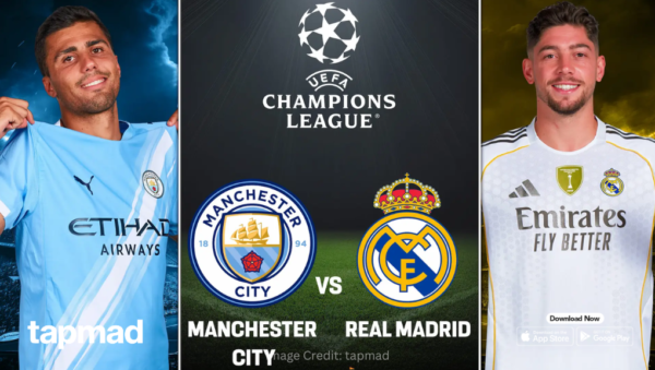 CHAMPIONS LEAUGE | 21:00 | Manchester City – Real Madrid Ndiqeni Ketu